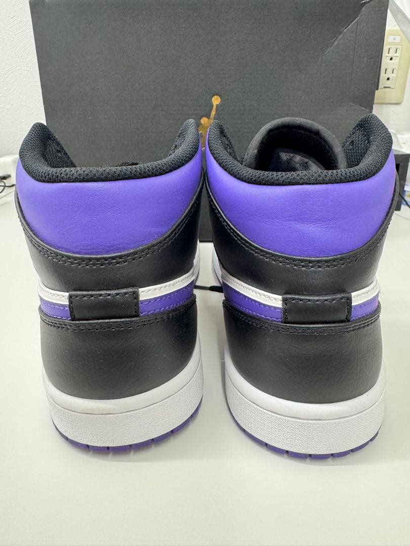 【割引中】NIKE ナイキAIR JORDAN1 コートパープル　25cm