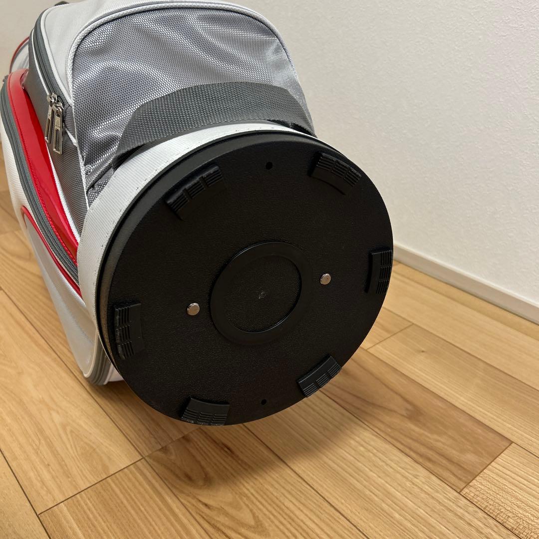 adidas キャディバッグ ホワイト/グレー/レッド