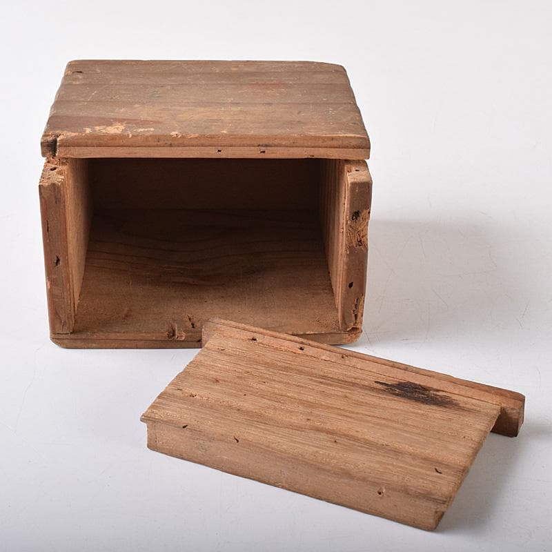 マル 茶道具　大樋焼　菊形　香合　時代箱　N　7468