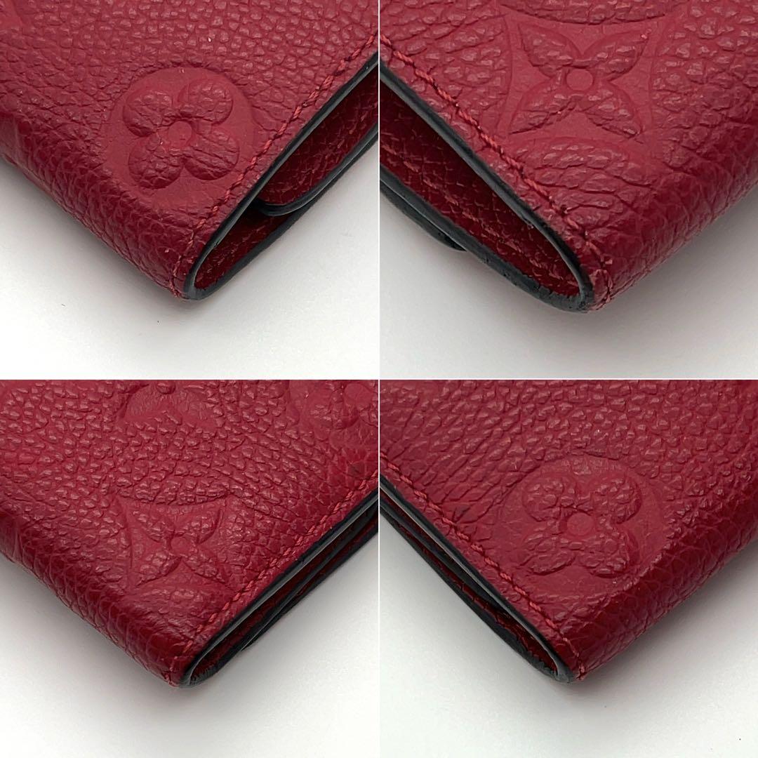 極美品★ルイヴィトン キーケース アンプラント 赤 ミュルティクレ6 箱袋付