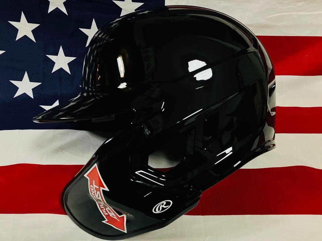 【新品】ローリングス 野球 右打者用 片耳ヘルメット フェイスガード付 Lサイズ