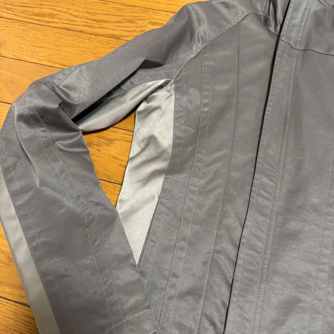 シュリセル、ライダースジャケット、グレー、ダブルジップ、Y2K、お兄、ギャル男