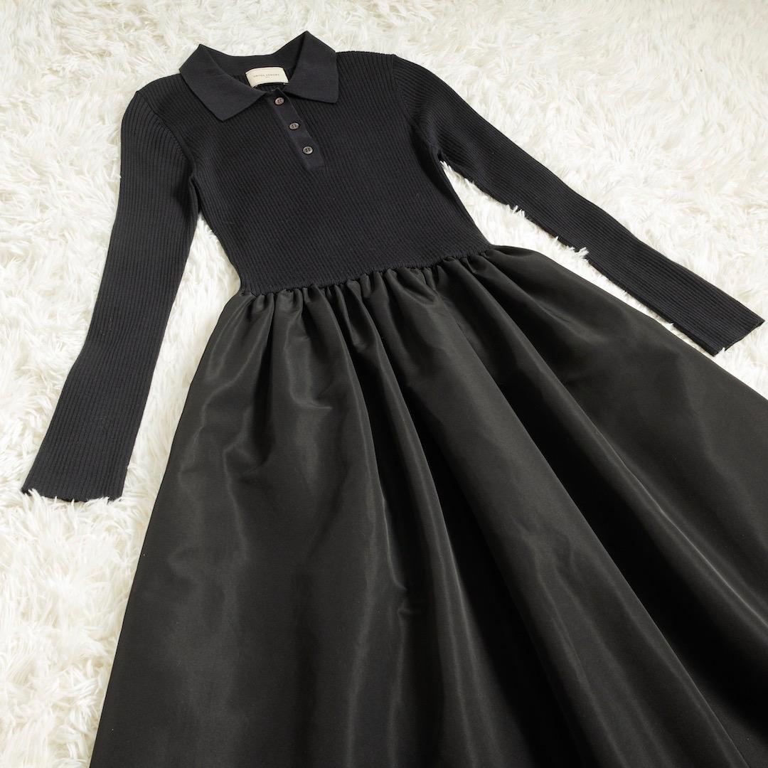 UNITED ARROWS 25AW フィット ＆ フレア ポロワンピース