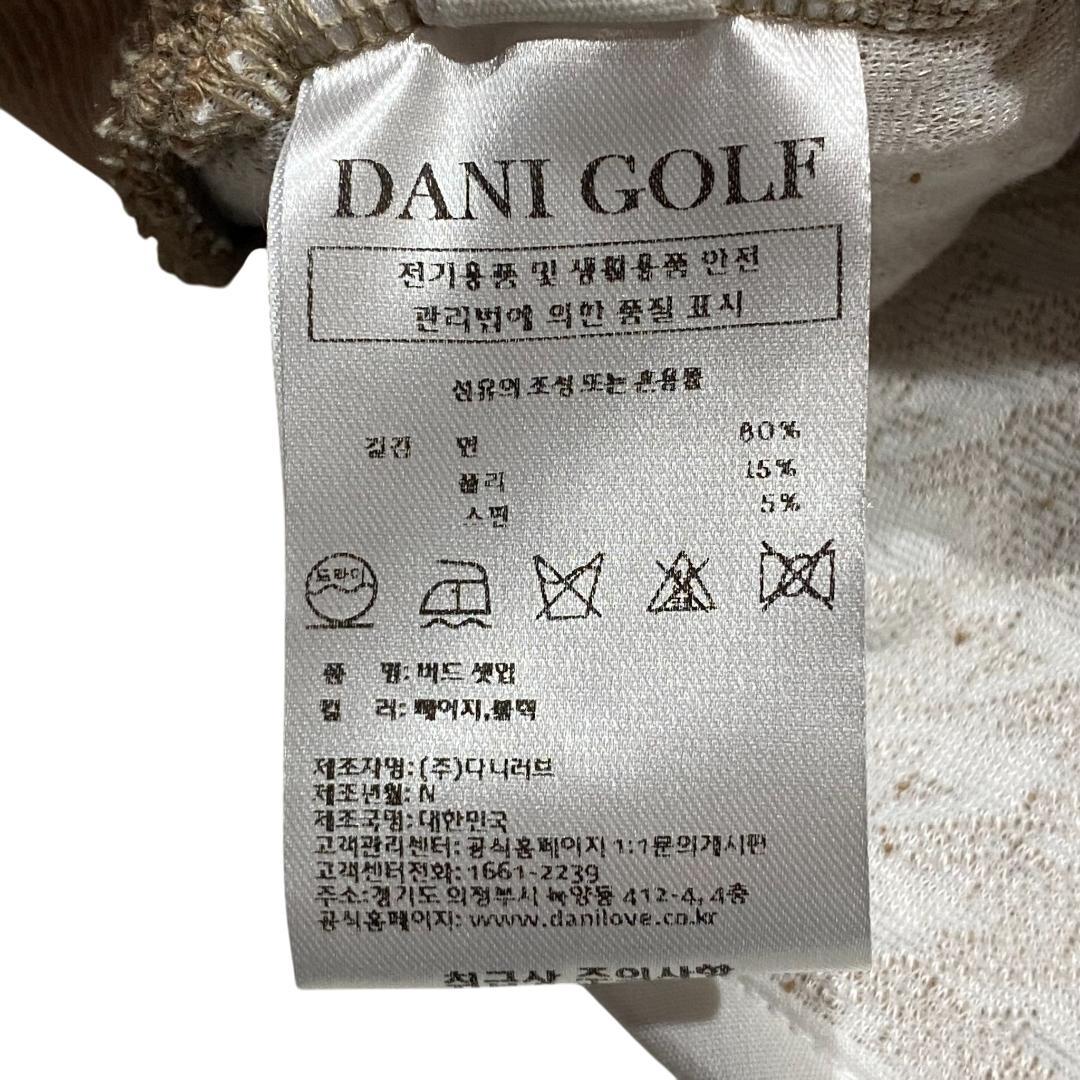 【韓国モデル】T&R golf DANI スカートセットアップ ベージュ 千鳥柄