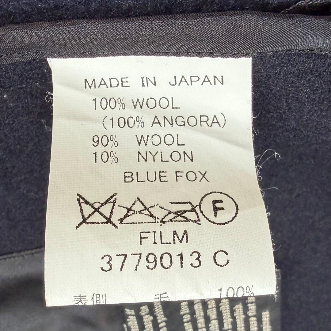 美品 Sov. ソブ アンゴラ100% ポンチョ ケープコート フリル