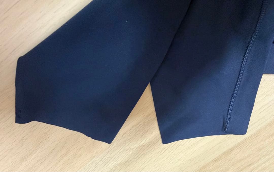 ルルレモン アジアフィットレギンスS ネイビー&グレー