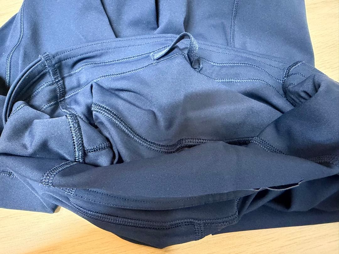 ルルレモン アジアフィットレギンスS ネイビー&グレー