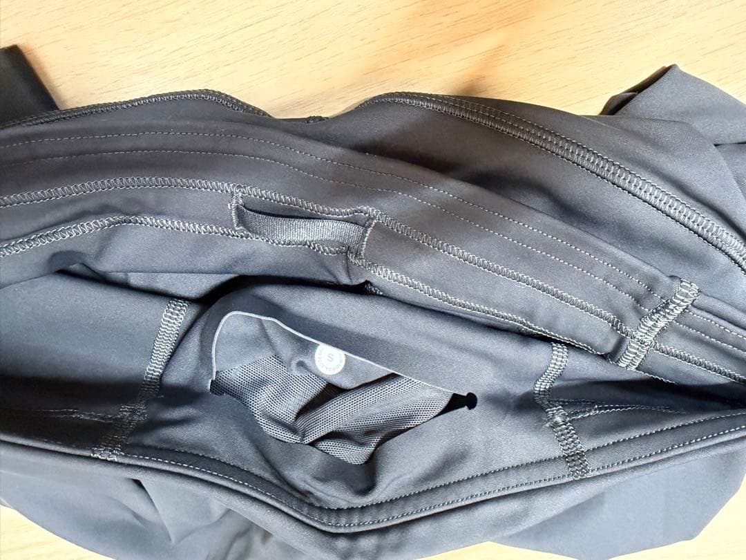 ルルレモン アジアフィットレギンスS ネイビー&グレー