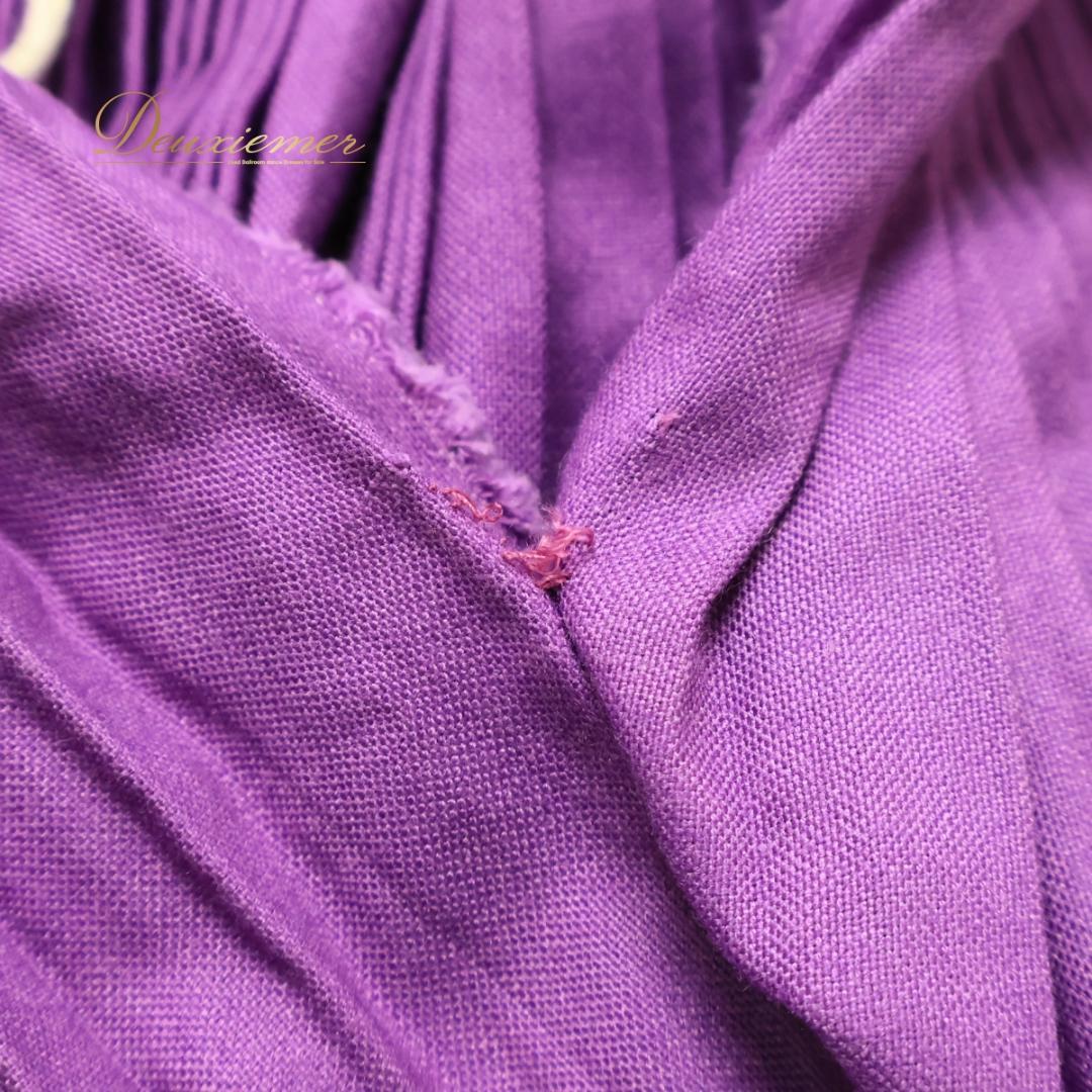 【フォークダンス衣装】パープル スカート 紫 白 ホワイト プリーツスカート