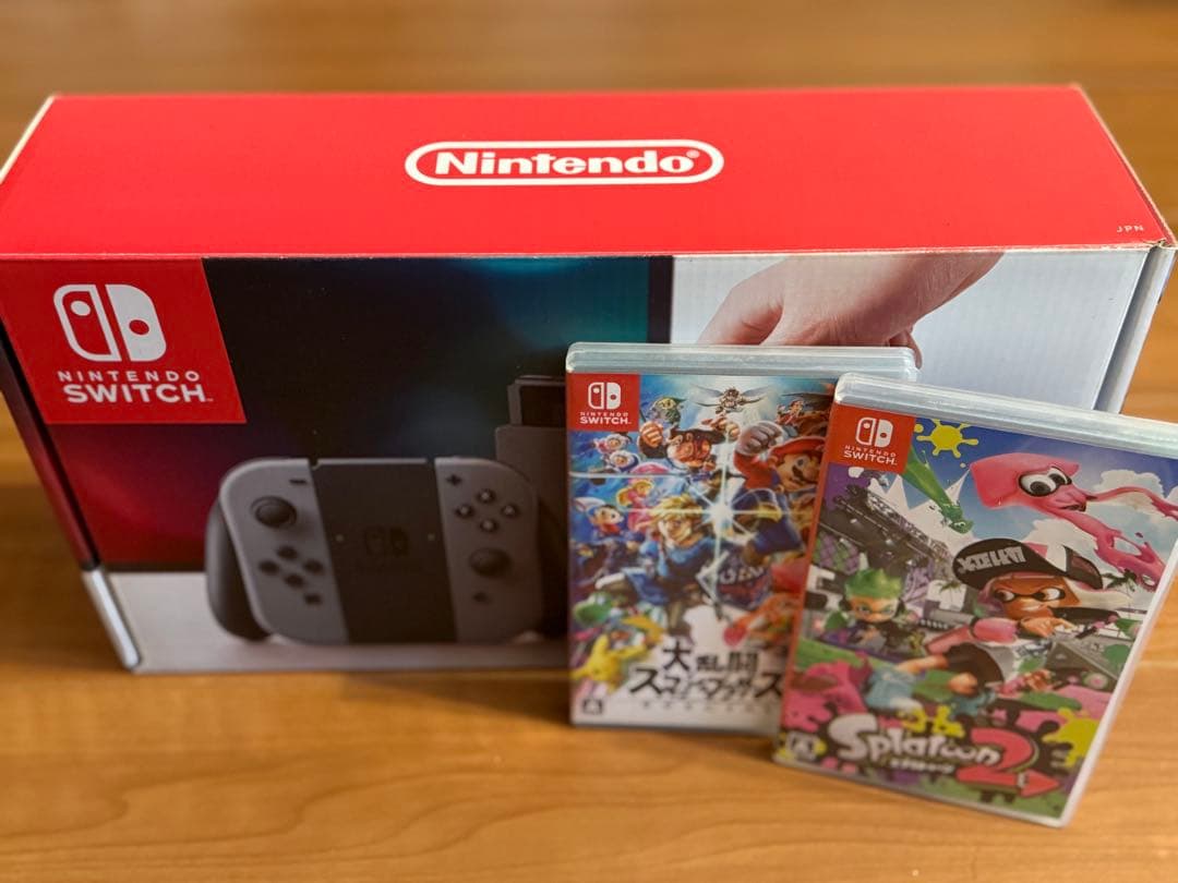 Nintendo Switch 本体＋ソフト2本 スマブラ スプラ2