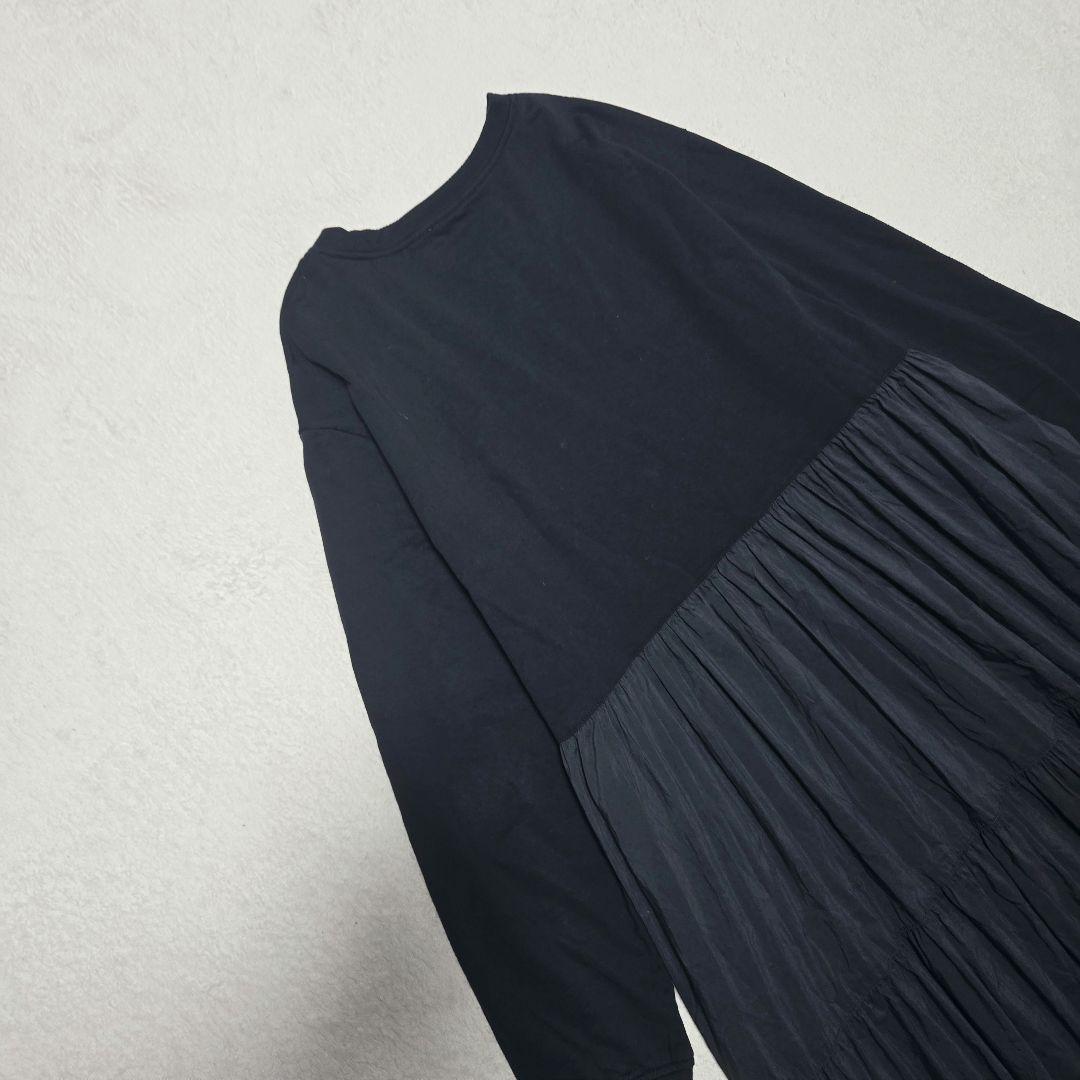 ビアズリー　カットコンビティアードワンピース