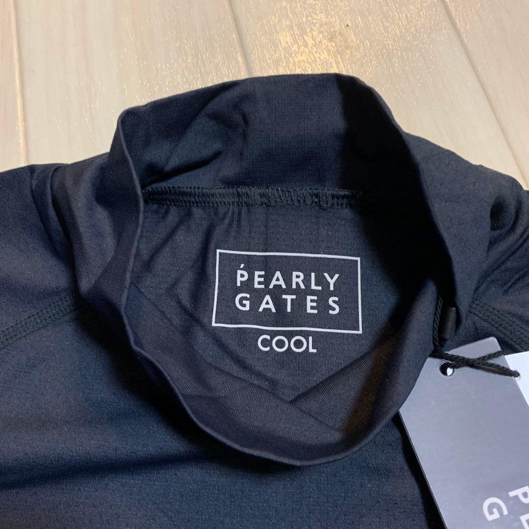 新品■14,300円【パーリーゲイツ】長袖　タートルネック　ウェア 3/S 紺