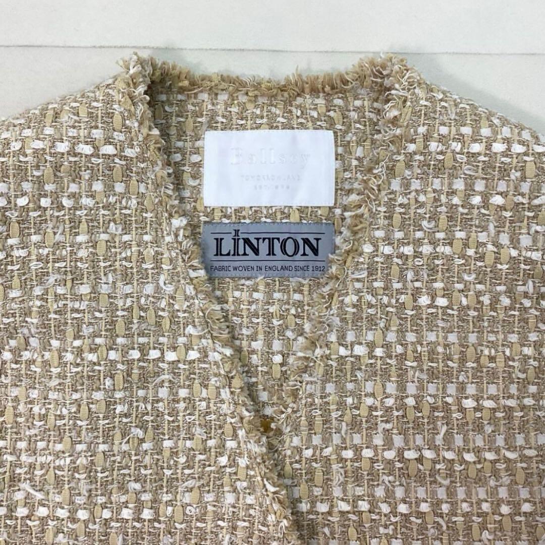 ✨2025未使用級✨BALLSEY　Coconutセミロングジレ　ツイード　36