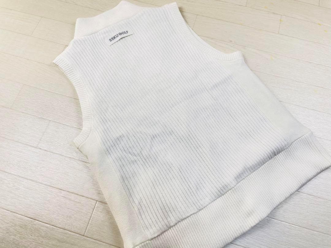 新品 Mサイズ 23区ゴルフ 映えかわ ストレッチモール リバーシブル ベスト