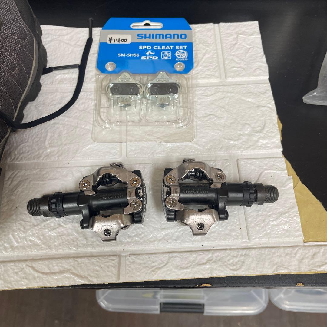 トレイル用シューズ サイズ8 UK ビンディング　クリートセット