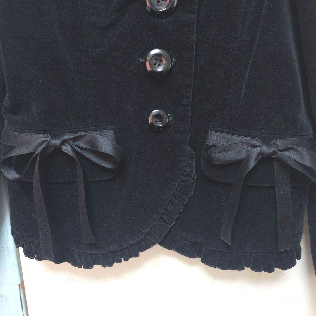 PEACE NOW ピースナウ フリル リボン ベロア ジャケット アウター