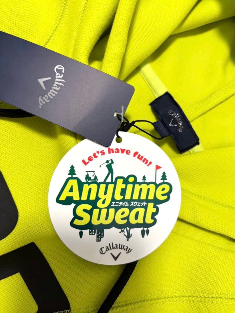 ★新品★ キャロウェイ ゴルフウェア パーカー メンズLサイズ ライムグリーン