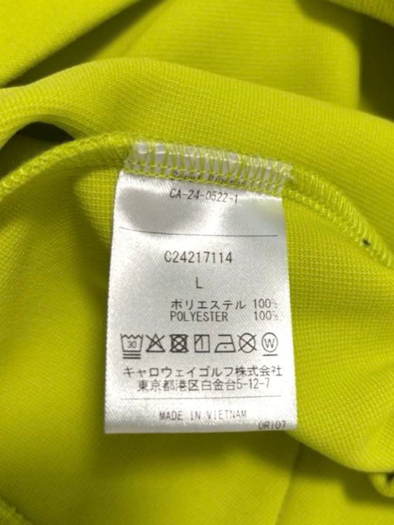 ★新品★ キャロウェイ ゴルフウェア パーカー メンズLサイズ ライムグリーン