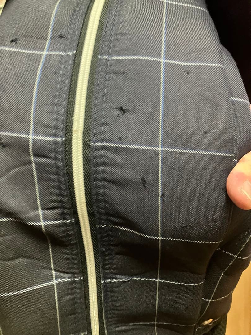 ダンロップXXIO チェック柄キャディバッグ ネイビー GGC-X142