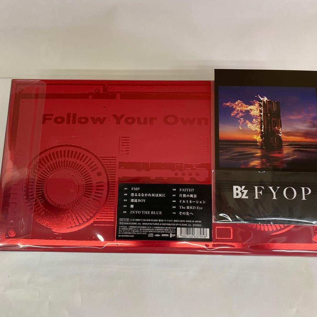 未開封CD B’z「FYOP」数量限定盤BOX 外付特典ポストカード