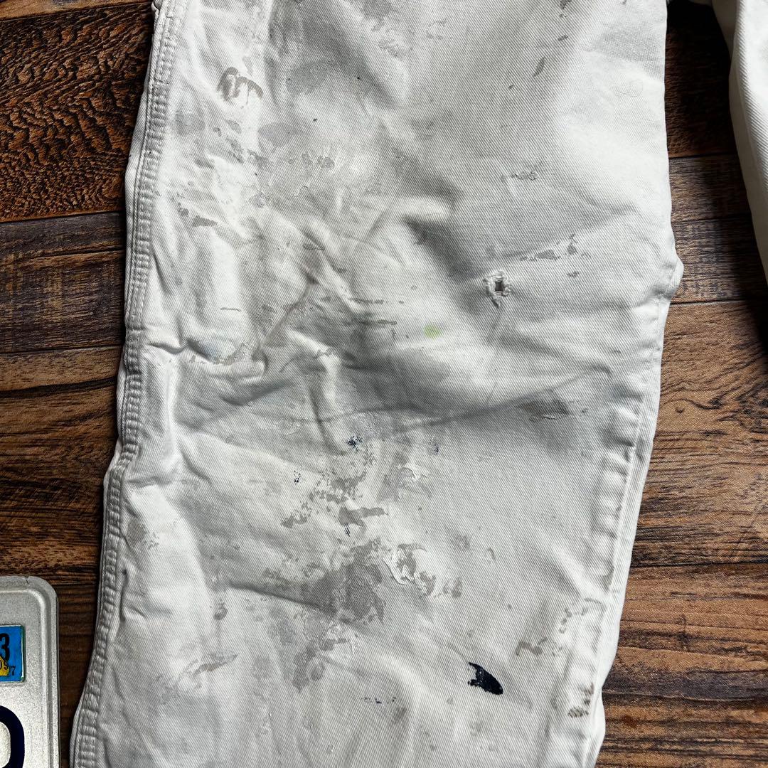 ゆ*様 Dickies ペインターパンツ ホワイト ペンキ飛び　古着　M相当