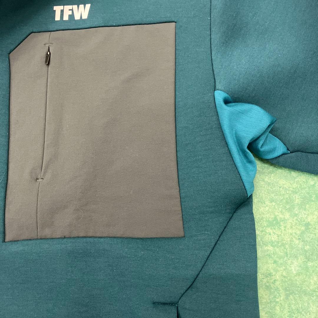 メンズウェア TFW49 CARDBOARD MATERIAL HALF ZIP SWEAT