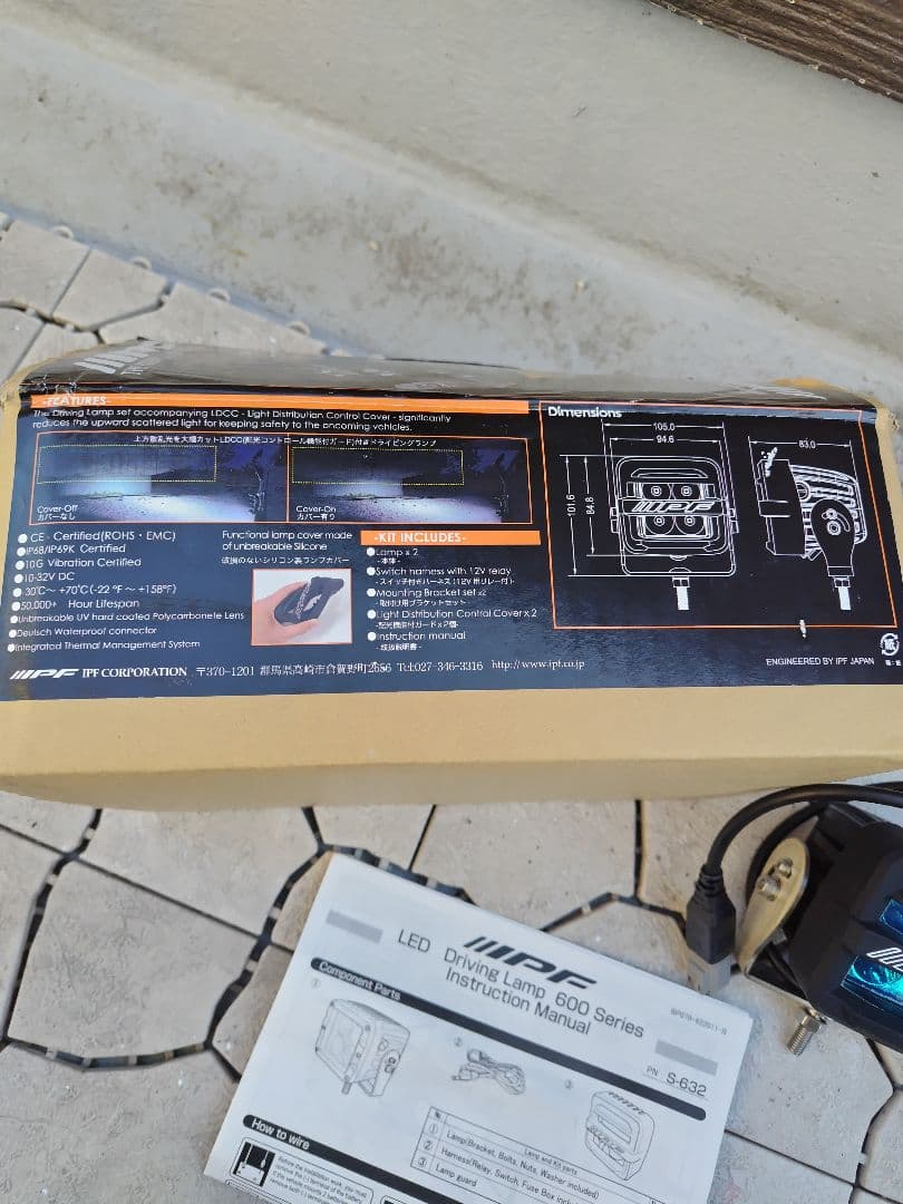 新品 ipf s600 シリーズ フォグ s-632 2インチ キューブ