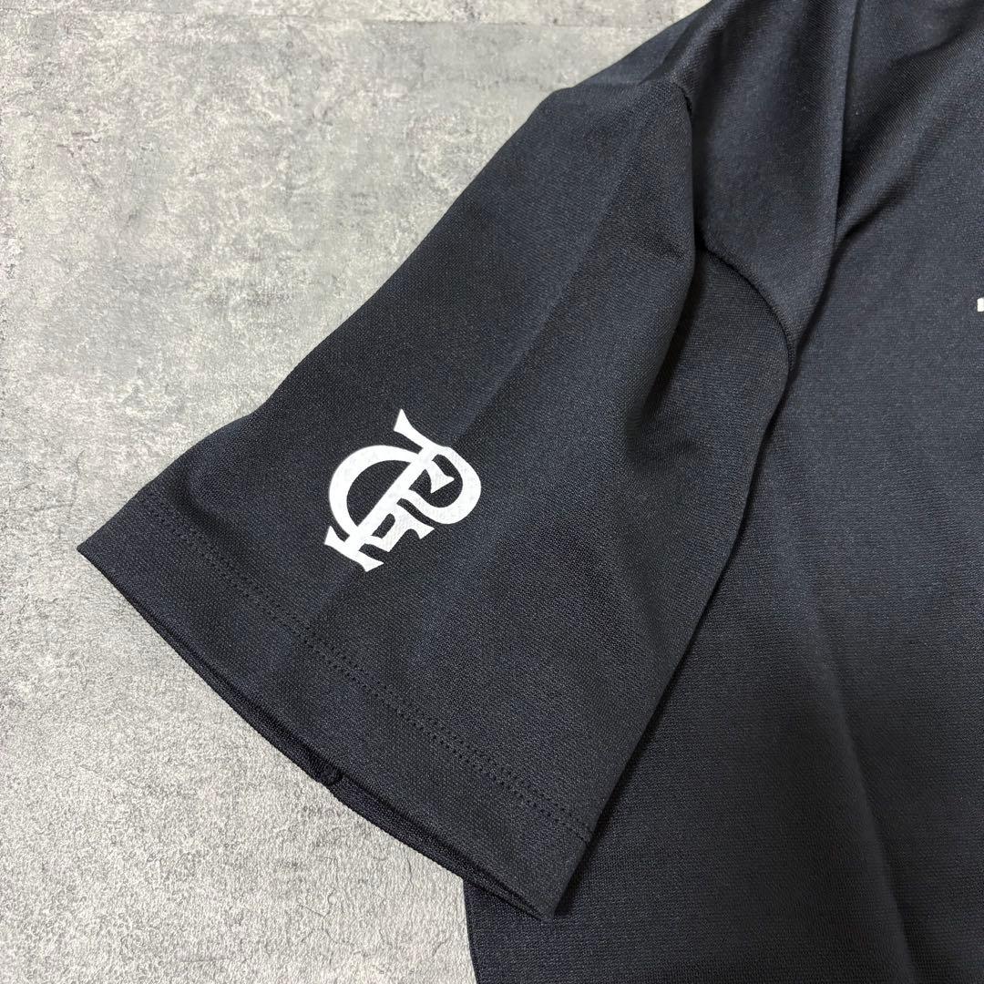 【新品】パーリーゲイツ　半袖モックネックシャツ　PGPRO ブラック　Mサイズ