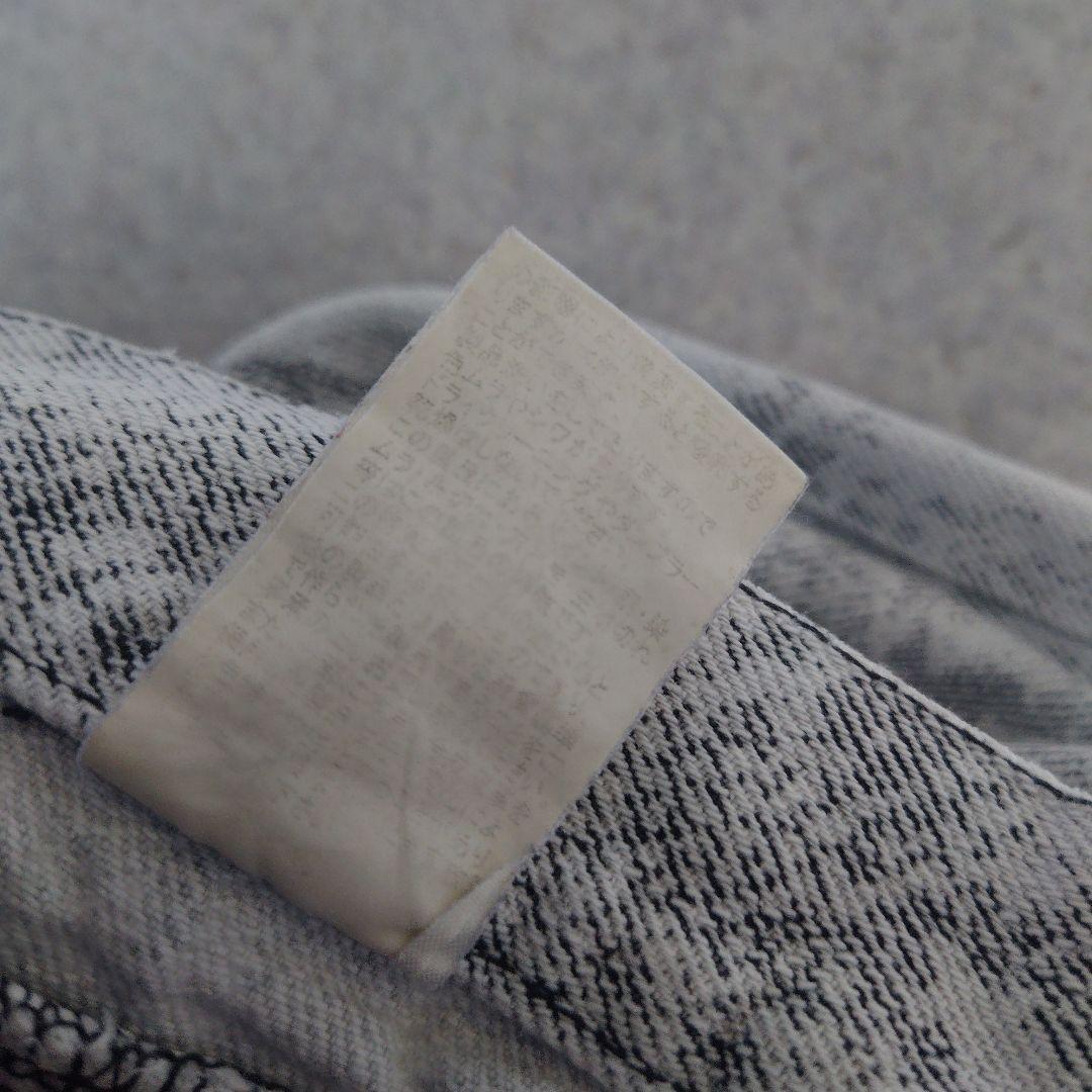 〇semantic design セマンティックデザイン 総柄フレアデニムパンツ