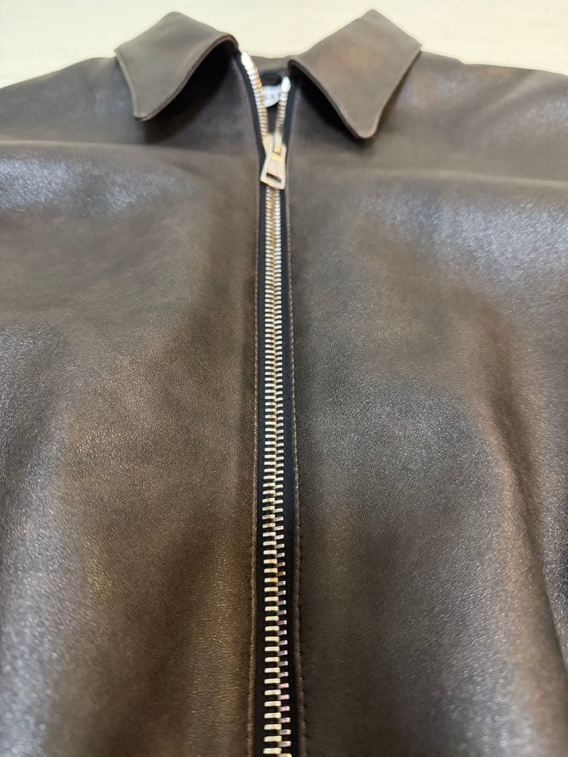 25AW H BEAUTY&YOUTH Hシープレザー トラックジャケット S