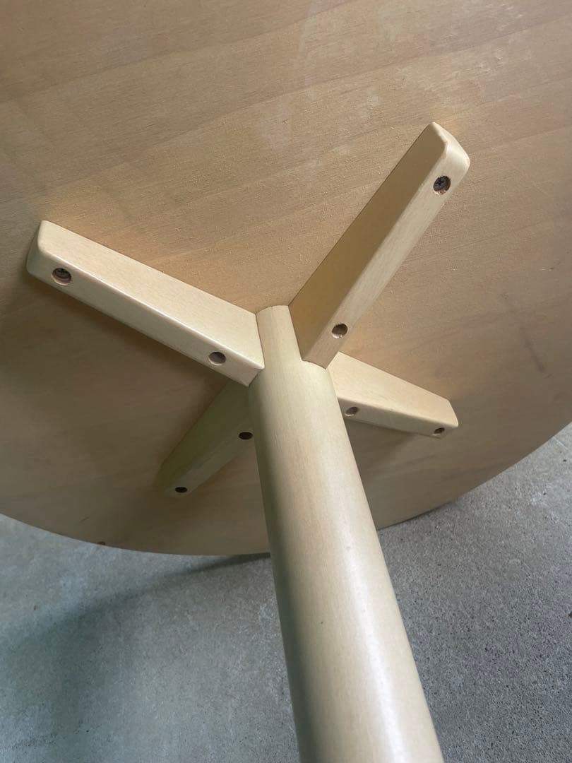 ビンテージ/秋田木工/ラウンドテーブル/カフェテーブル/丸テーブル/テーブル/⑦