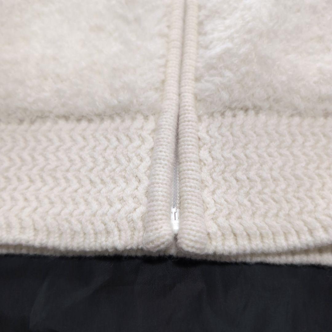 【現行品】レリアンプラスハウス ニットパーカー　13+　XL アイボリー　ウール