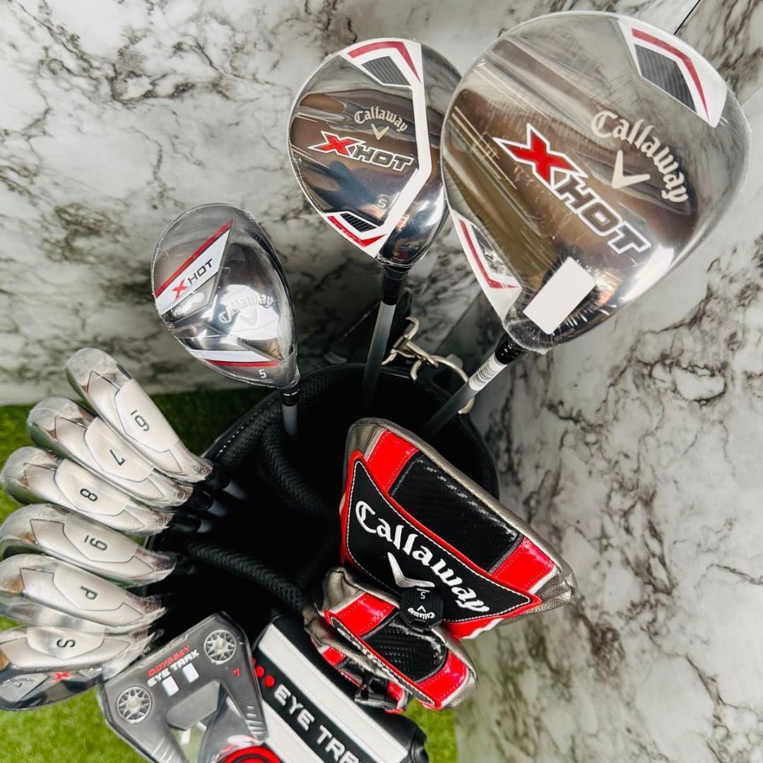 【新品未使用】初心者推奨 キャロウェイ XHOT メンズゴルフセット 10本 R