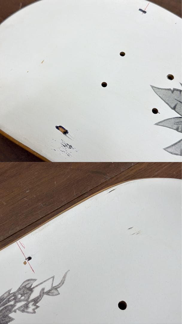 FCK10 ファッキングオーサム スケートボード デッキ 80.5cm ホワイト