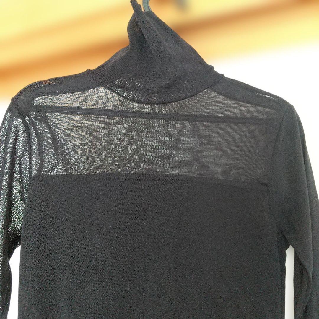 社交ダンス衣装　黒いスパンコール装飾ロングドレス