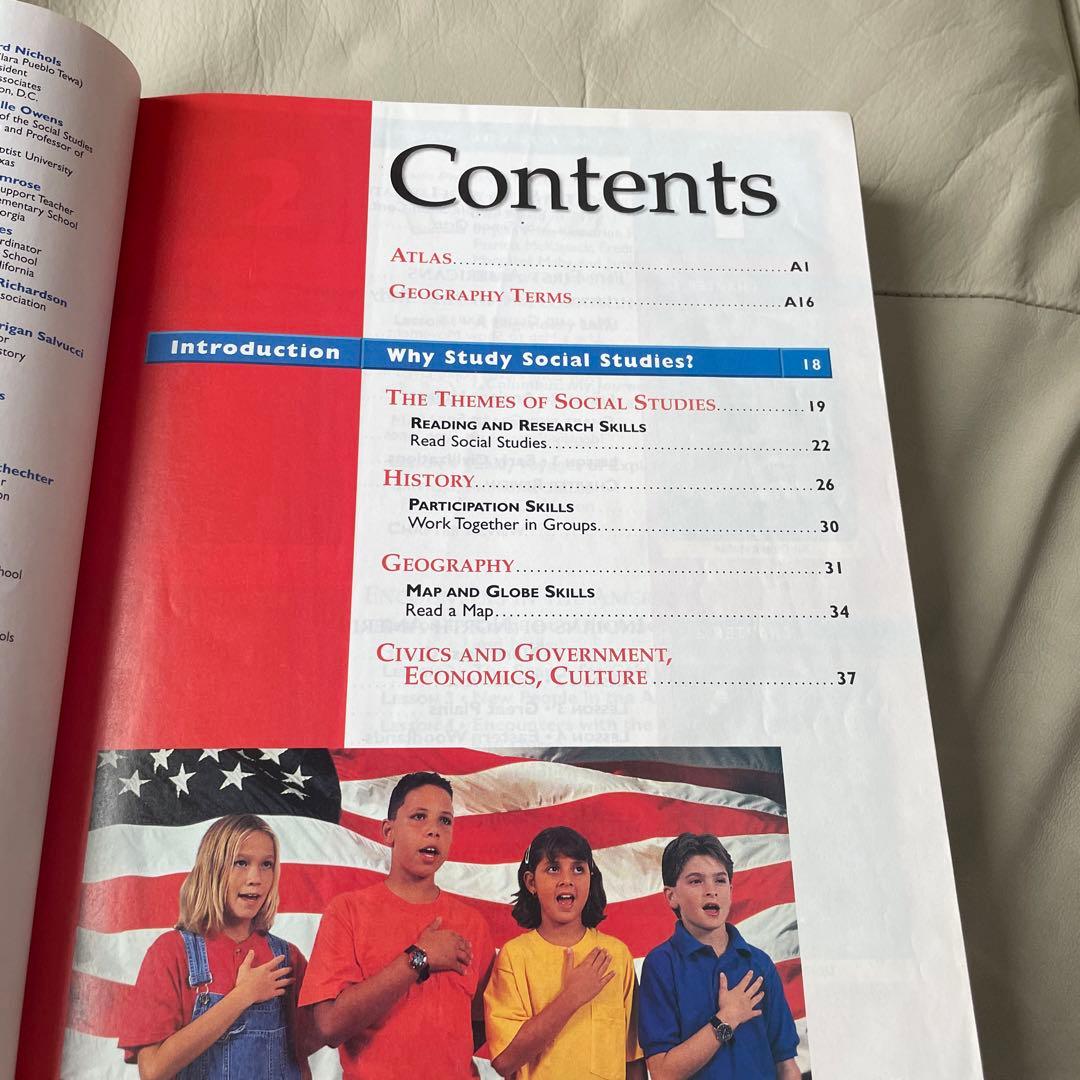 Social Studies アメリカ小学校教科書