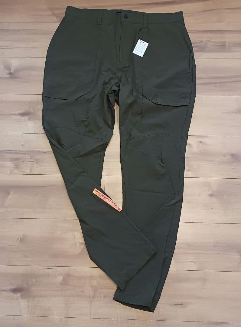 ラッセルノゴルフ ドライ スラックス ロングパンツ カーキ　サイズ7 2XL