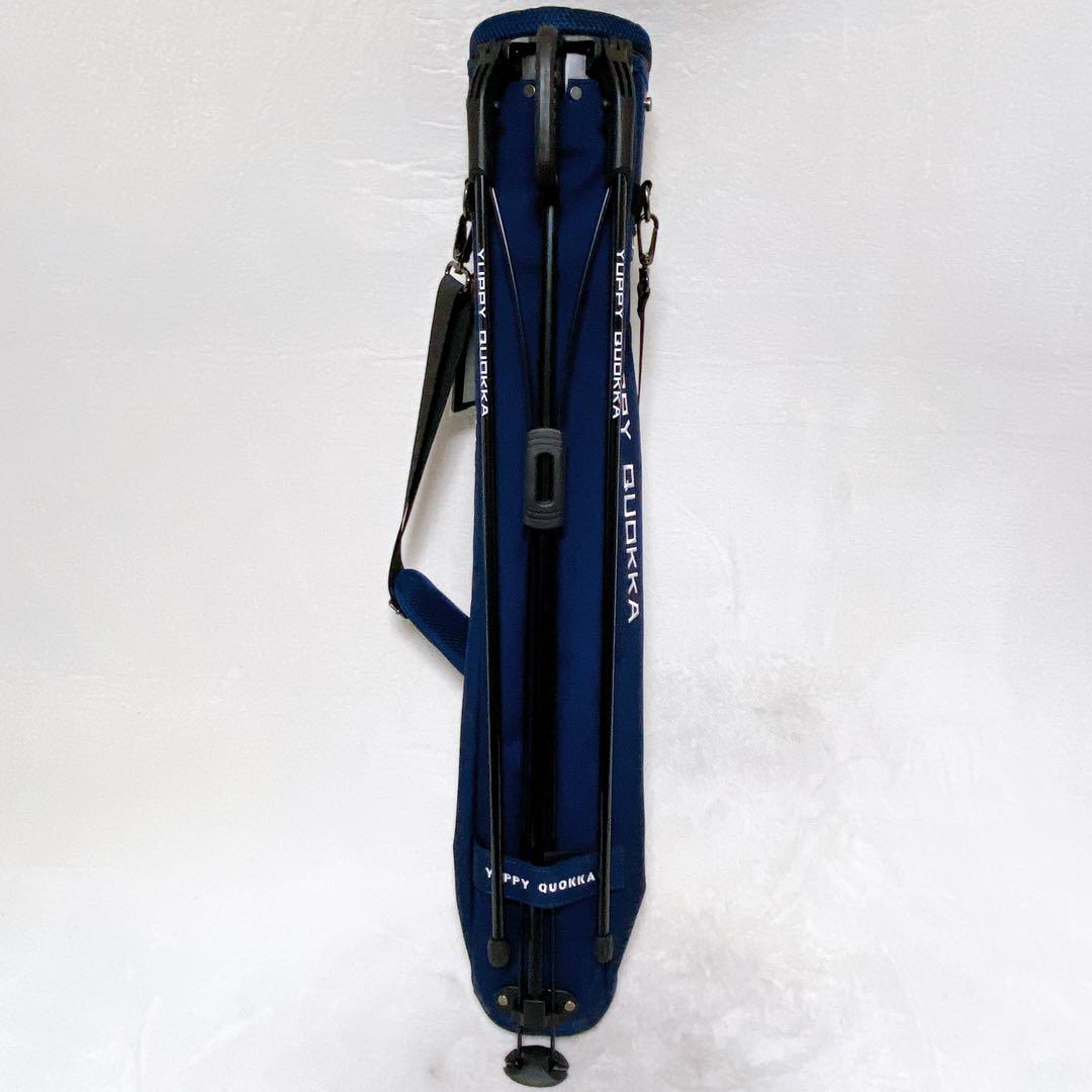 未使用級　YUPPY QUOKKA　セルフスタンドバッグ　クラブケース　ネイビー
