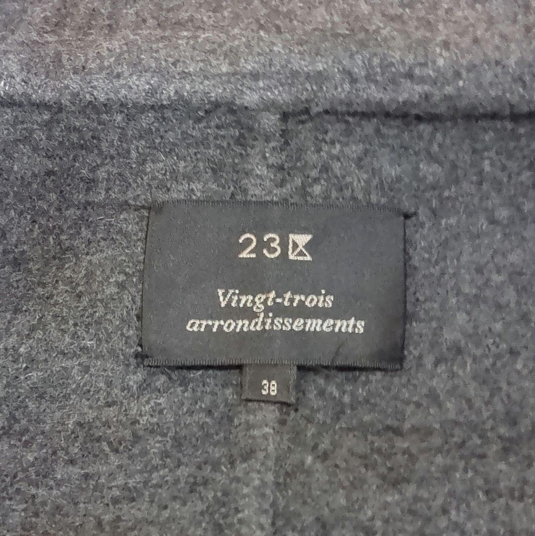 23区 アンゴラ　ポンチョ風　ハーフコート