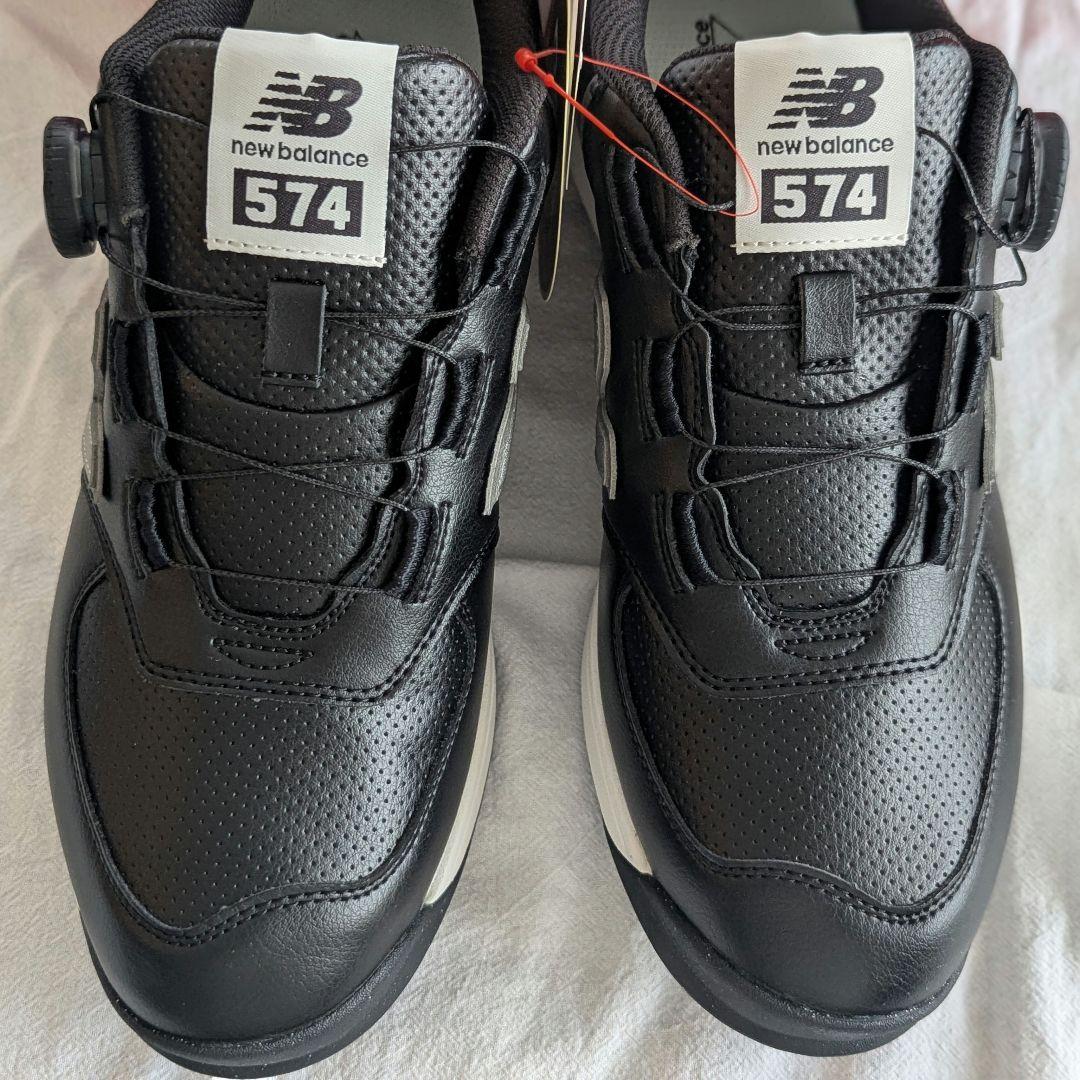 New Balance 574 BOA ゴルフシューズ ブラック 26.5cm