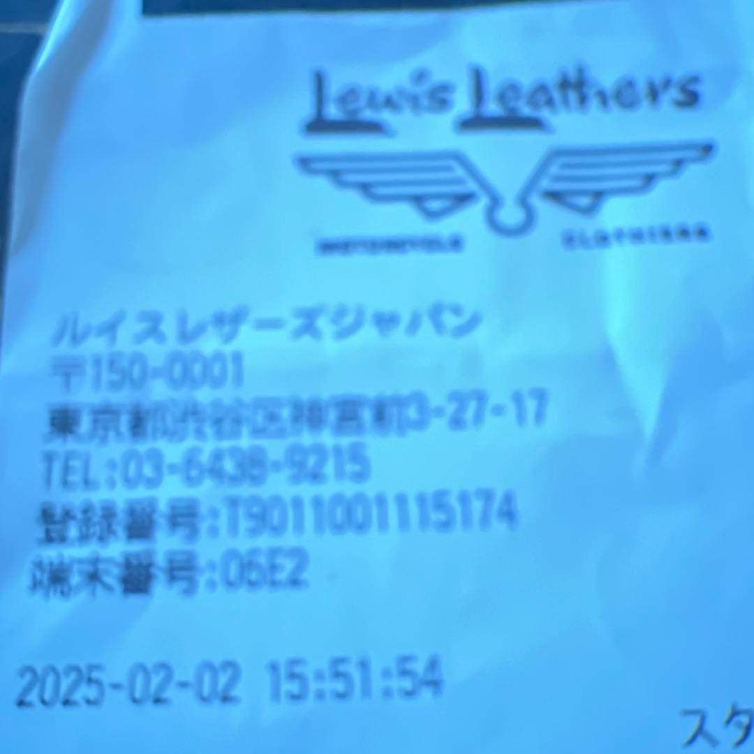 Lewis Leathers スポーツマン　2025 ギャラ40 シープスキン