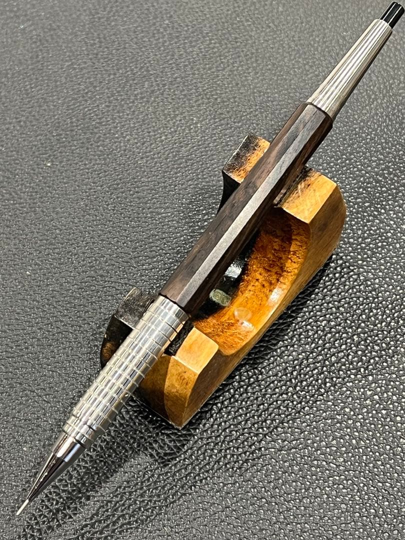 たっかーpg5 12角軸　黒檀　ステンレスグリップ、ノックカバー