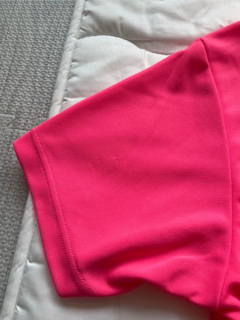 値下げ【muta】バイカラーポロシャツ（ネオンピンク）5M