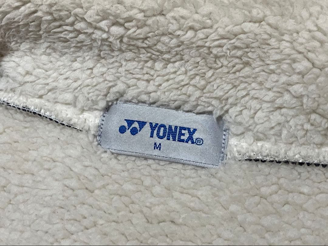 YONEX ヨネックス ボアジャケット グレー M 美品 起毛 防寒 テニスバド