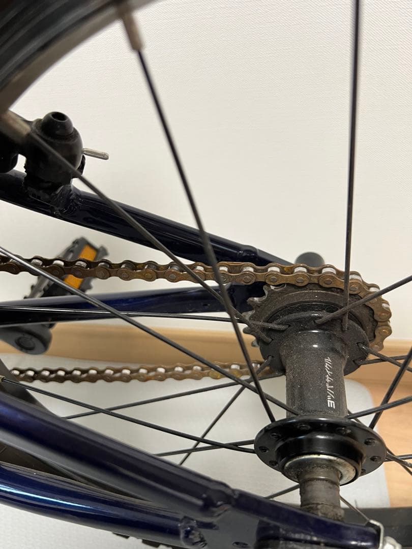 ヨツバサイクル　18インチ　キャプテンネイビー　前カゴ付き