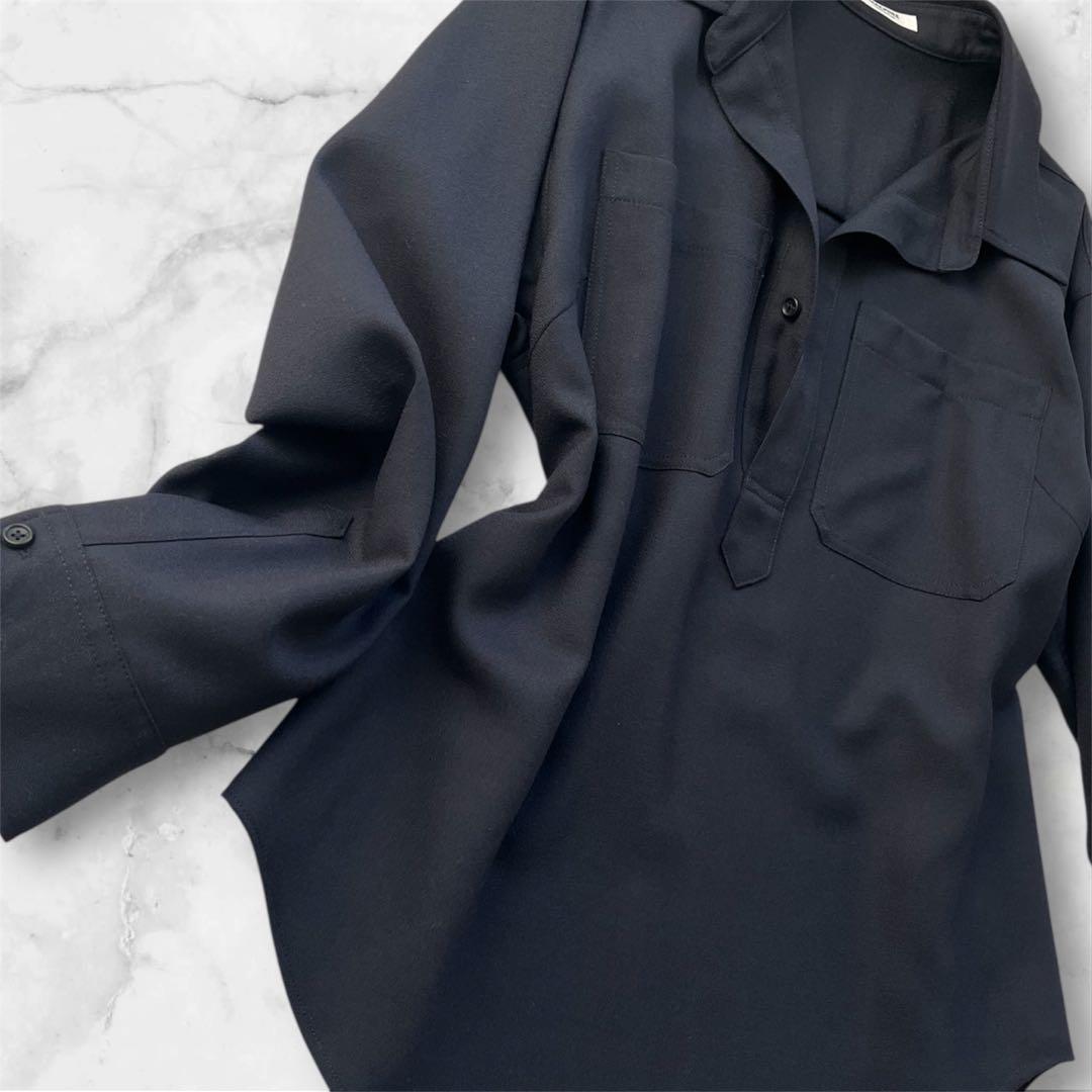 トゥモローランド マカフィー ダークネイビー 長袖シャツ