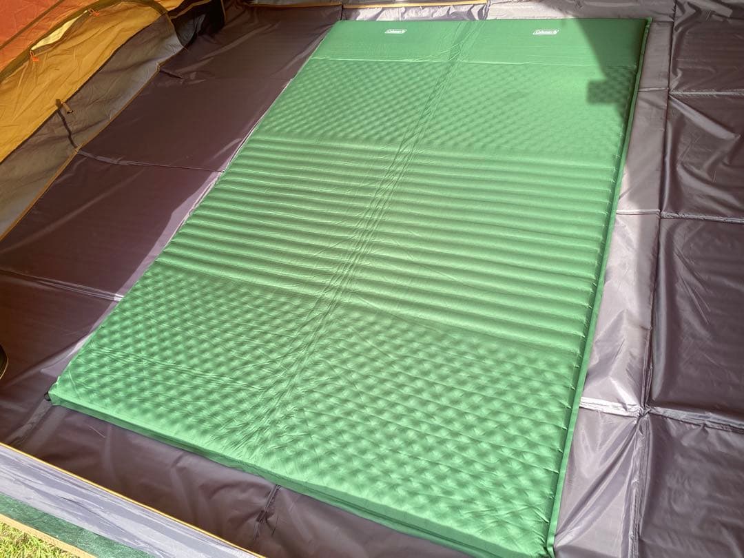 Coleman キャンプテント ドーム型 赤・ベージュ