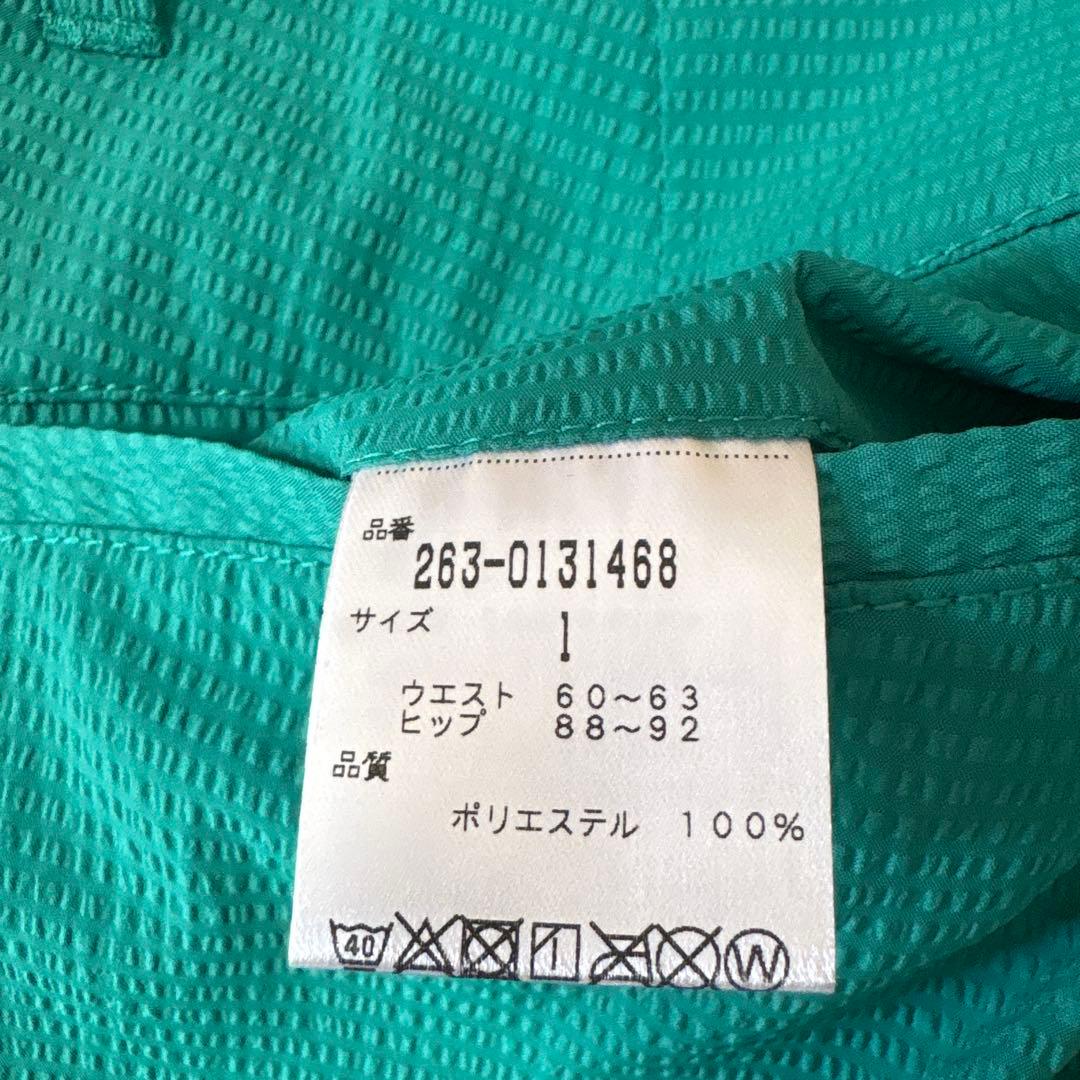 美品ジャックバニー　ゴルフパンツ　1 (M)レディースゴルフウェア　サッカー生地