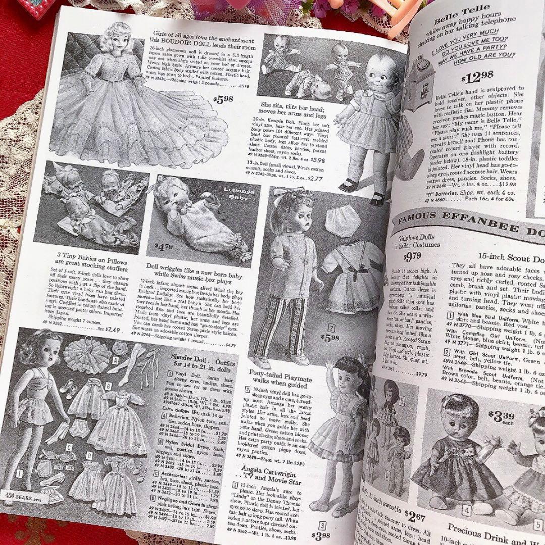 ドール&テディベア 玩具のアンティークカタログ♡ヴィンテージ ジャンクジャーナル