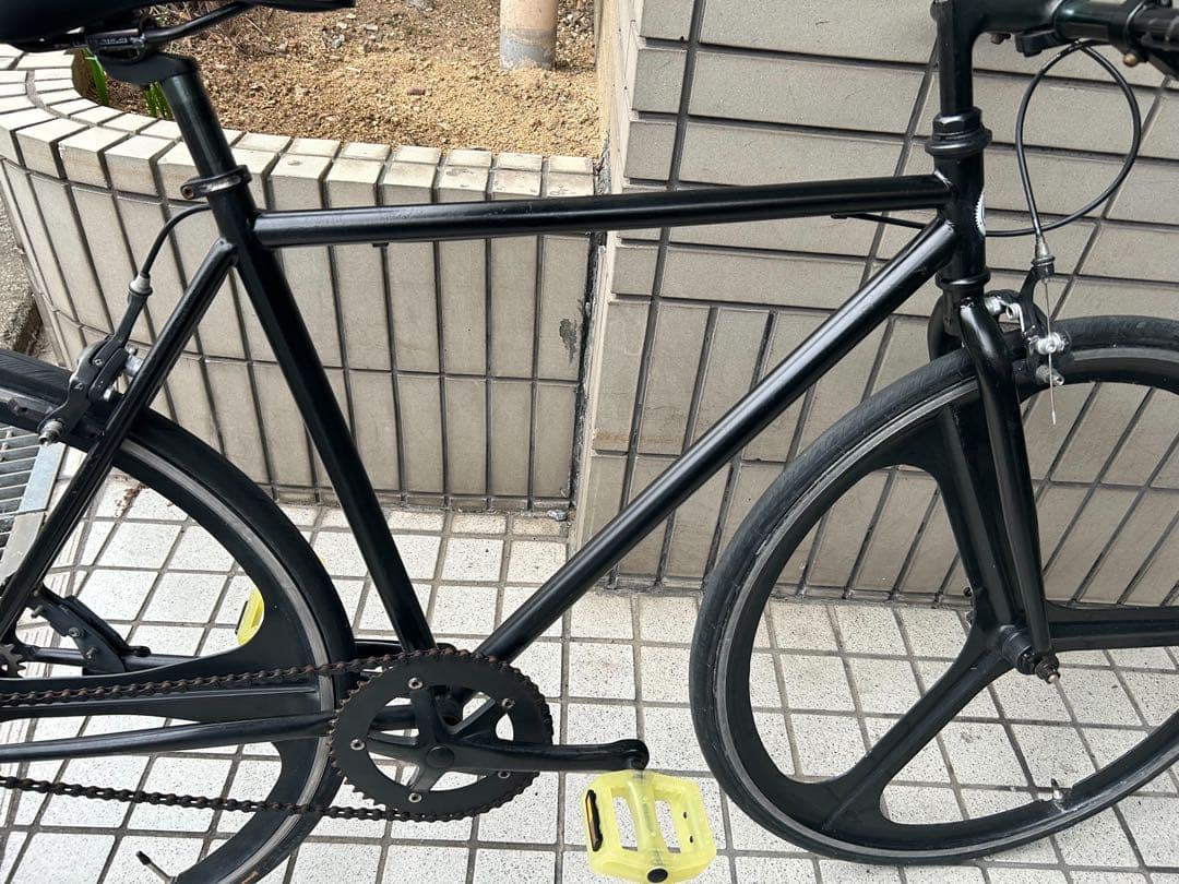 ピスト 700cc フリギアと固定ギア フレームクロモリ フレームサイズ50cm